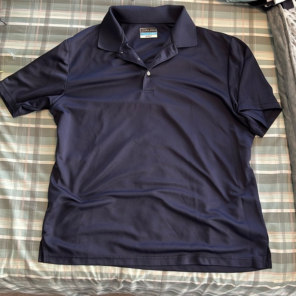 PGA Tour Other - Men's Airflux Solid Mesh Short Sleeve Golf Polo Shirt